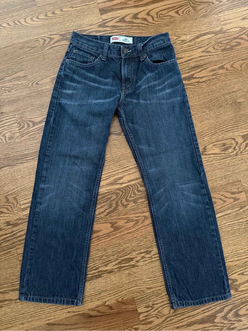 Levi's Boys 505 dark wash Straight leg Jeans size 14